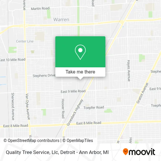 Quality Tree Service, Llc map