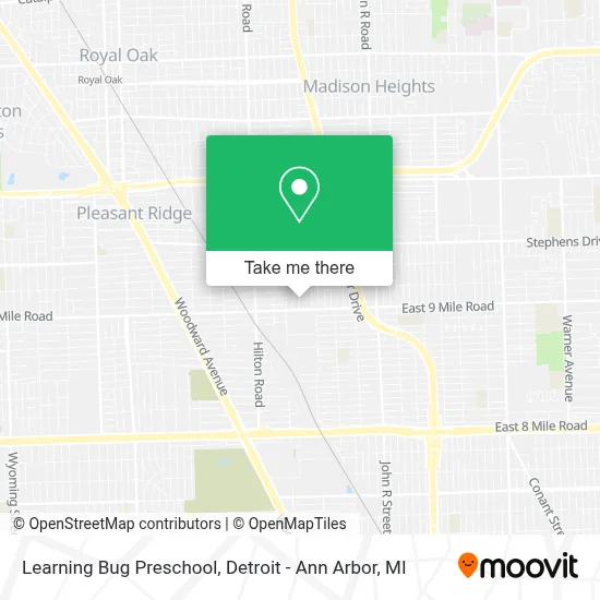 Learning Bug Preschool map