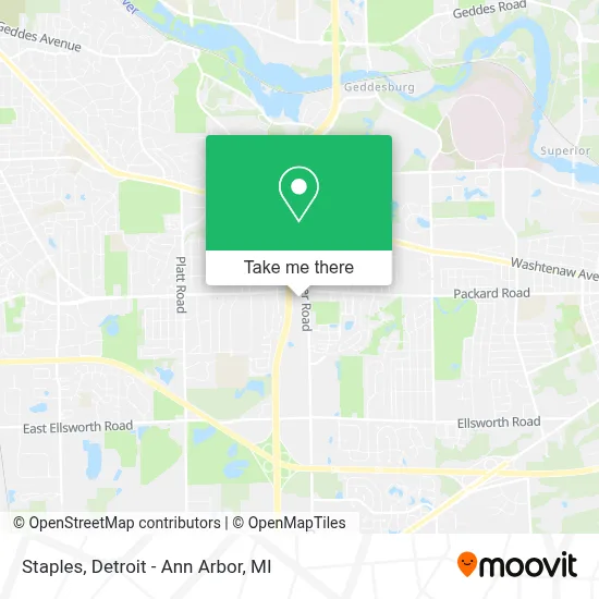 Staples map