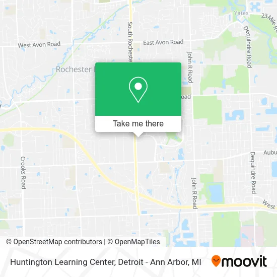 Huntington Learning Center map