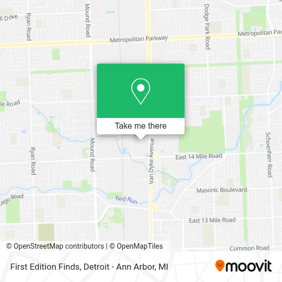 First Edition Finds map