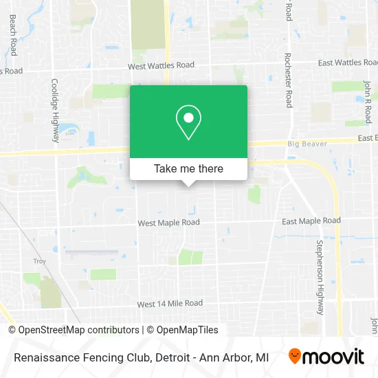 Renaissance Fencing Club map