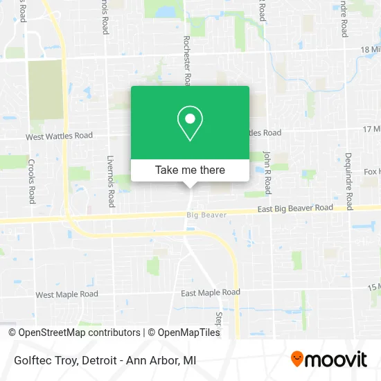 Golftec Troy map