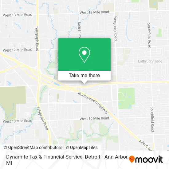 Dynamite Tax & Financial Service map