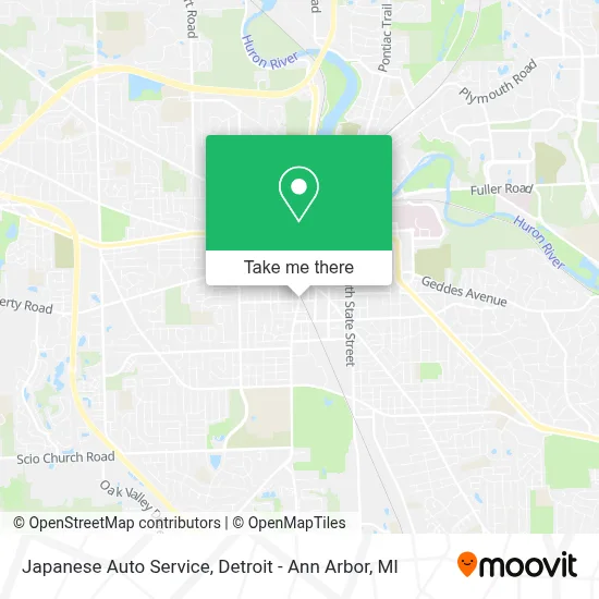 Japanese Auto Service map