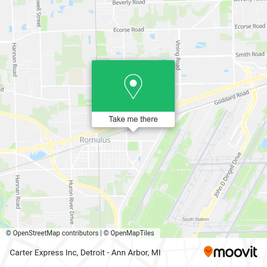 Carter Express Inc map
