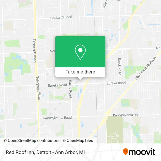 Red Roof Inn map