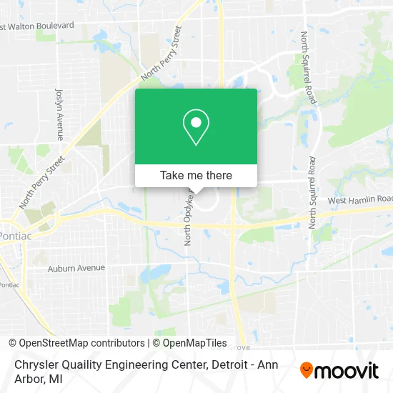 Chrysler Quaility Engineering Center map