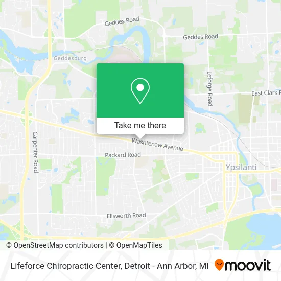 Lifeforce Chiropractic Center map