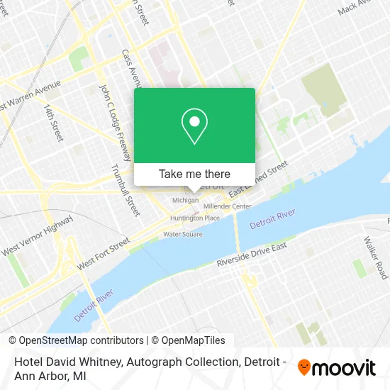 Hotel David Whitney, Autograph Collection map