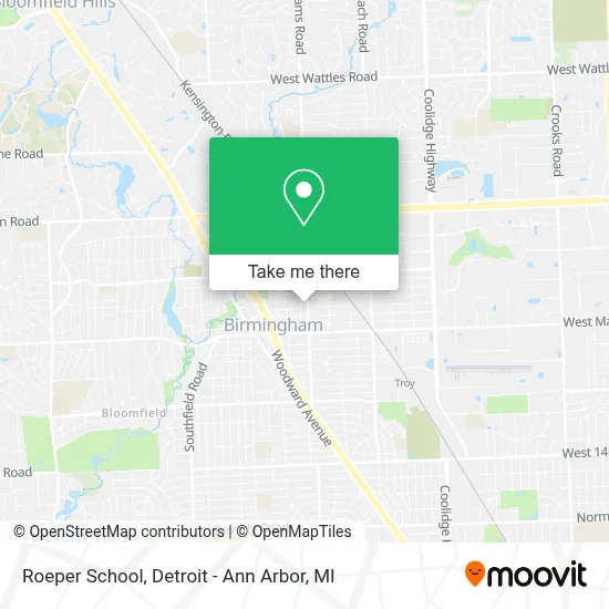 Roeper School map