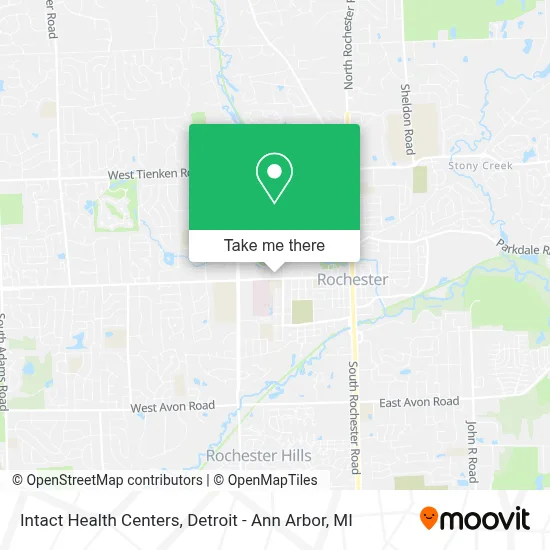 Intact Health Centers map