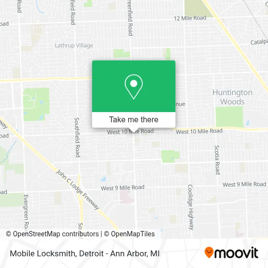 Mobile Locksmith map