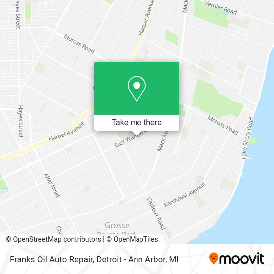 Franks Oil Auto Repair map