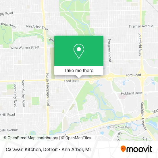Caravan Kitchen map