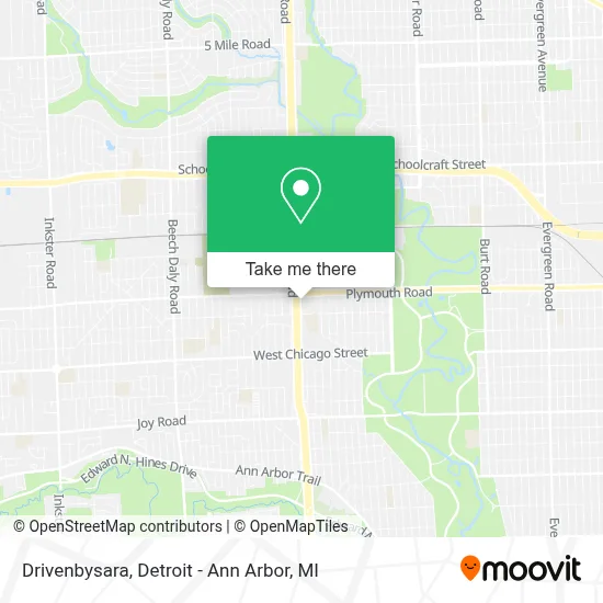 Drivenbysara map