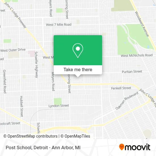 Post School map