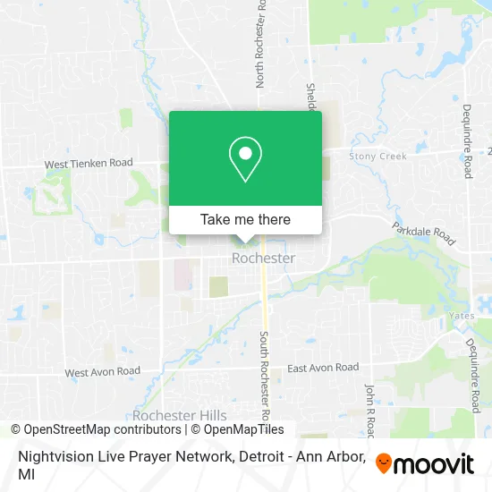 Nightvision Live Prayer Network map