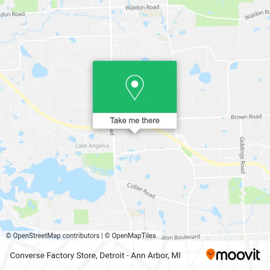 Converse Factory Store map