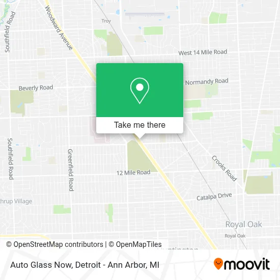 Auto Glass Now map