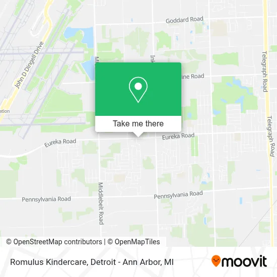 Romulus Kindercare map