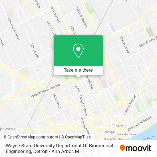 Wayne State University Department Of Biomedical Engineering map