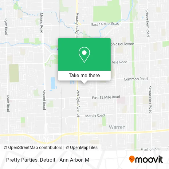 Pretty Parties map