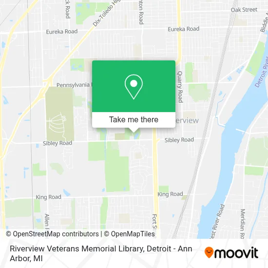Riverview Veterans Memorial Library map