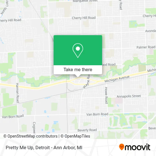 Pretty Me Up map