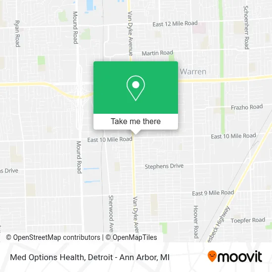 Med Options Health map