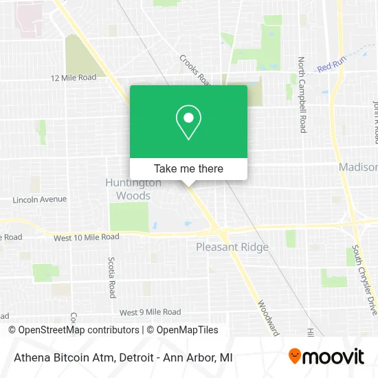 Athena Bitcoin Atm map