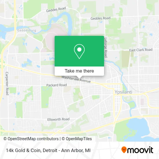 14k Gold & Coin map