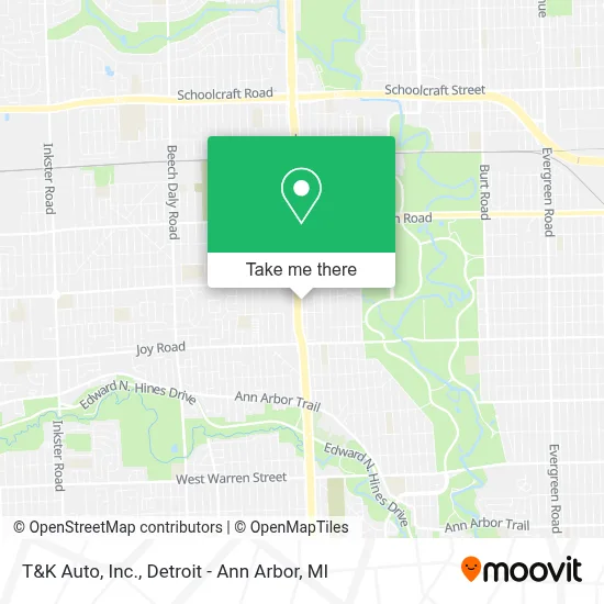 T&K Auto, Inc. map