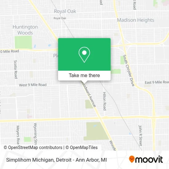 Simplihom Michigan map