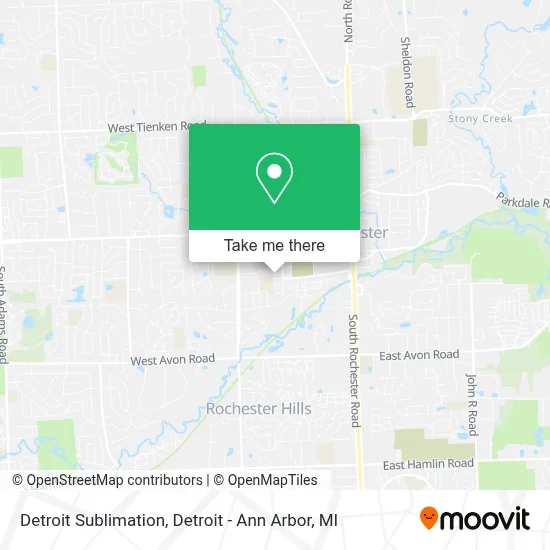 Detroit Sublimation map
