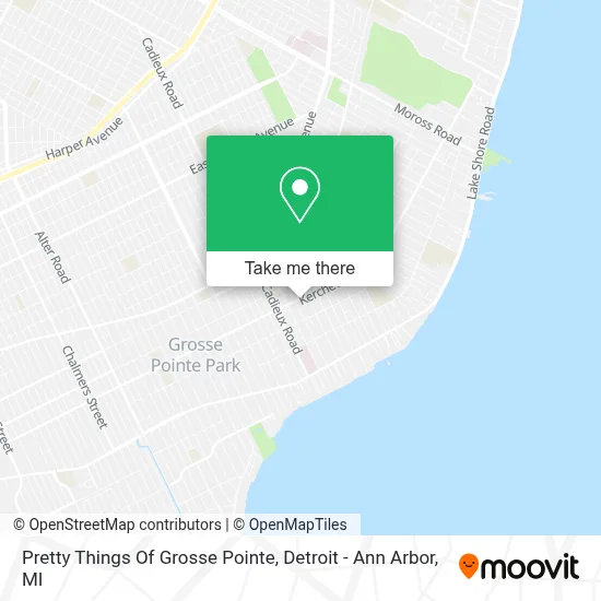 Pretty Things Of Grosse Pointe map