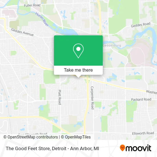 The Good Feet Store map