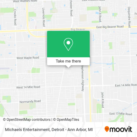 Michaels Entertainment map