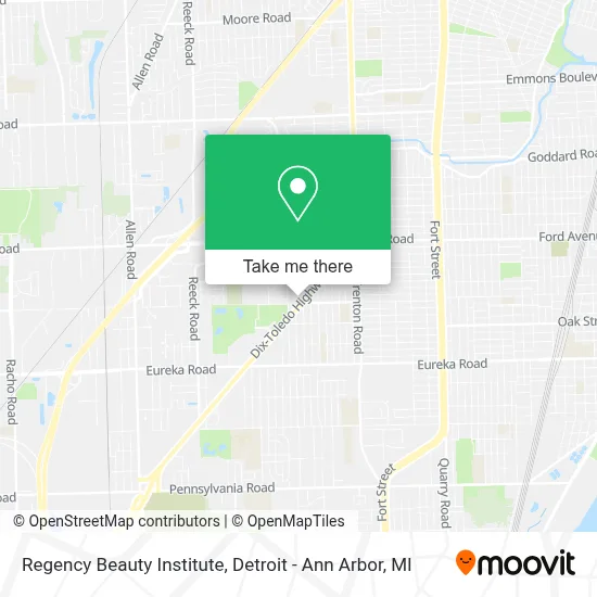 Regency Beauty Institute map