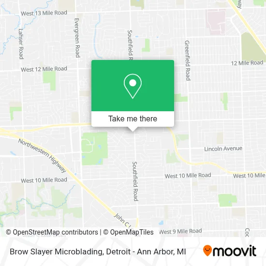 Brow Slayer Microblading map