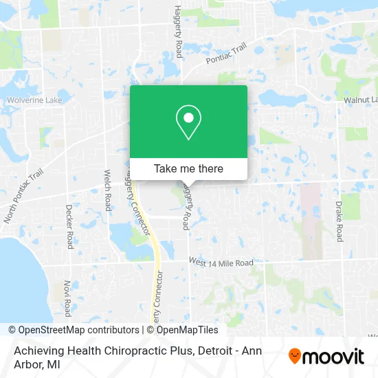 Achieving Health Chiropractic Plus map