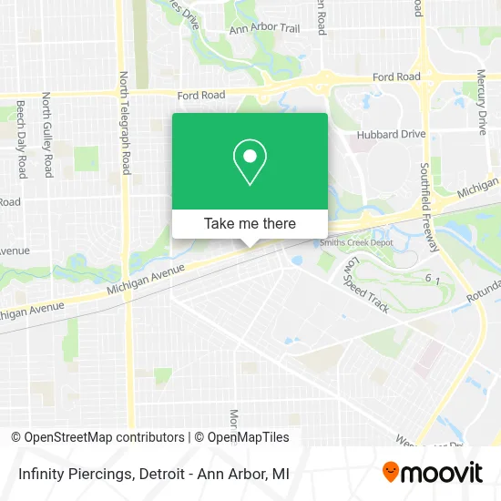 Infinity Piercings map