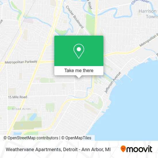 Weathervane Apartments map