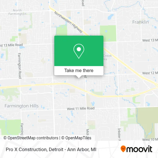 Pro X Construction map