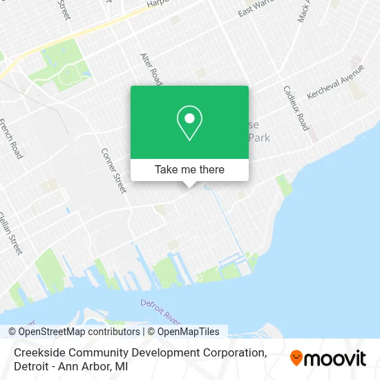 Creekside Community Development Corporation map