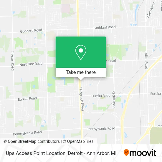 Ups Access Point Location map
