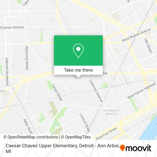 Caesar Chavez Upper Elementary map