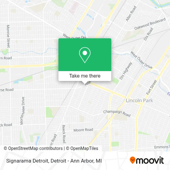 Signarama Detroit map
