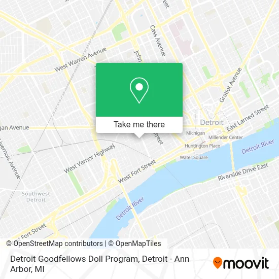 Detroit Goodfellows Doll Program map