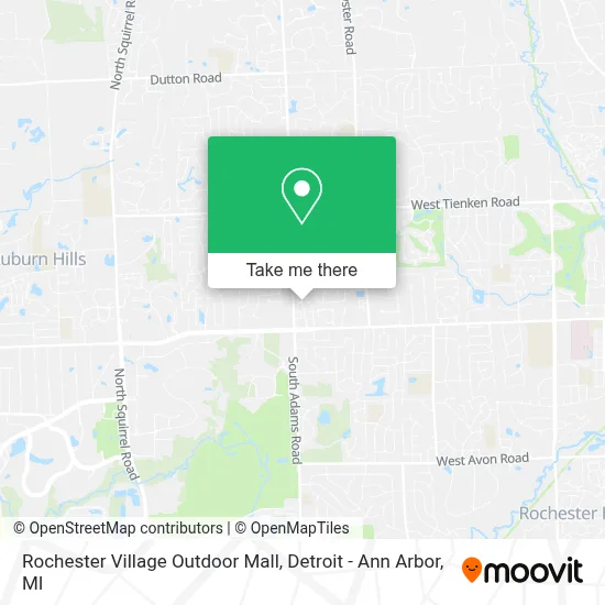 Rochester Village Outdoor Mall map